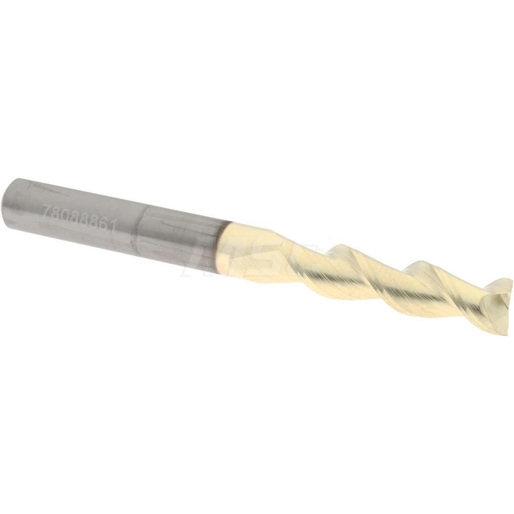 Accupro 313060 Square End Mill 1/4'' Dia, 1'' LOC, 1/4'' Shank Dia, 2-1/2'' OAL, 2 Flutes, Solid Carbide