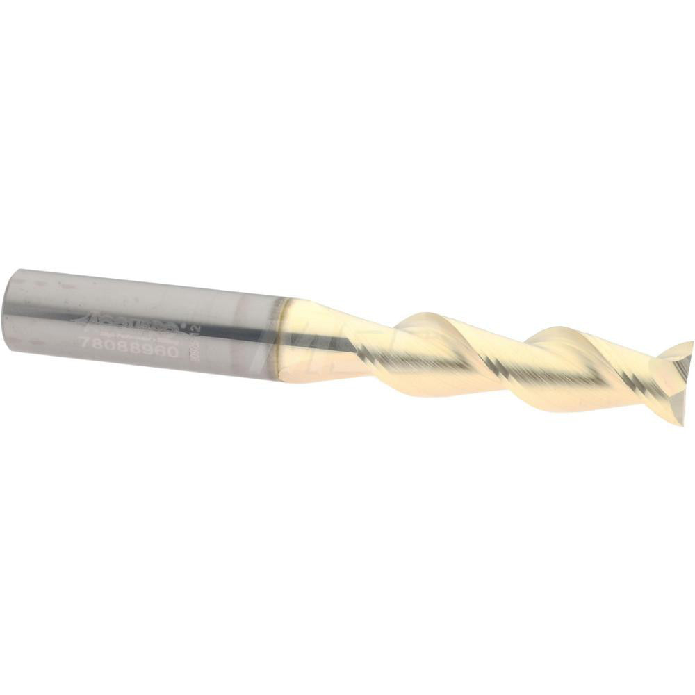 Accupro 313127 Square End Mill 5/16'' Dia, 1-1/8'' LOC, 5/16'' Shank Dia, 2-1/2'' OAL, 2 Flutes, Solid Carbide