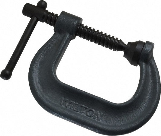Wilton 14214 C-Clamp 2-1/8" Max Opening, 2-1/4" Throat Depth, Regular-Duty, Forged Steel Body