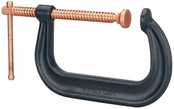 Wilton 14257 C-Clamp 6-1/16" Max Opening, 4-1/8" Throat Depth, Forged Steel