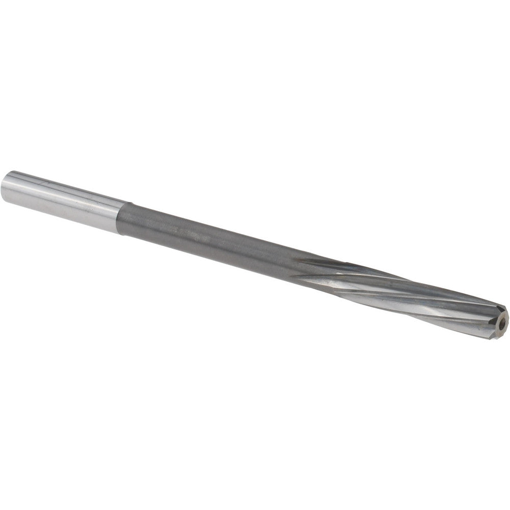 Magafor 88860006010 Chucking Reamer 6.01 mm Dia, 3-31/32" OAL, 1-7/64" Flute Length, Spiral Flute, Straight-Cylindrical Shank, Solid Carbide