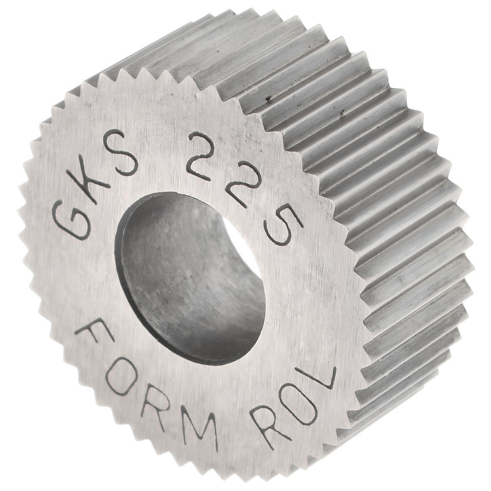 STAFFORD SPECIAL TOOLS GKS-225 Standard Knurl Wheel 5/8" Dia, 90 &deg Tooth Angle, 25 TPI, Straight, High Speed Steel