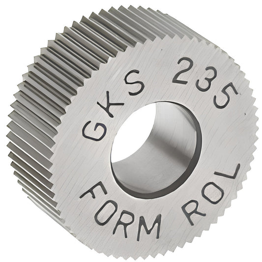 STAFFORD SPECIAL TOOLS GKS-235 Standard Knurl Wheel 5/8" Dia, 90 &deg Tooth Angle, 35 TPI, Straight, High Speed Steel