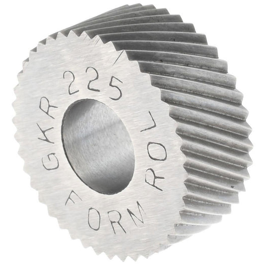 STAFFORD SPECIAL TOOLS GKR-225 Standard Knurl Wheel 5/8" Dia, 90 &deg Tooth Angle, 25 TPI, Diagonal, High Speed Steel