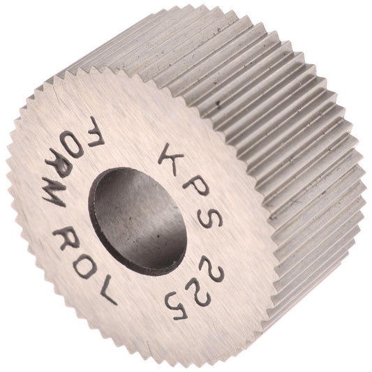 STAFFORD SPECIAL TOOLS KPS-225 Standard Knurl Wheel 3/4" Dia, 90 &deg Tooth Angle, 25 TPI, Straight, High Speed Steel