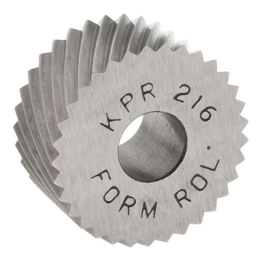 STAFFORD SPECIAL TOOLS KPR-216 Standard Knurl Wheel 3/4" Dia, 90 &deg Tooth Angle, 16 TPI, Diagonal, High Speed Steel