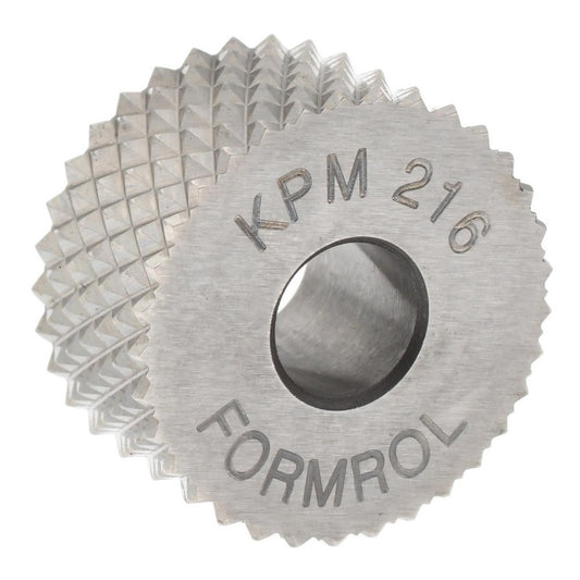 STAFFORD SPECIAL TOOLS KPM-216 Standard Knurl Wheel 3/4" Dia, 90 &deg Tooth Angle, 16 TPI, Diamond, High Speed Steel
