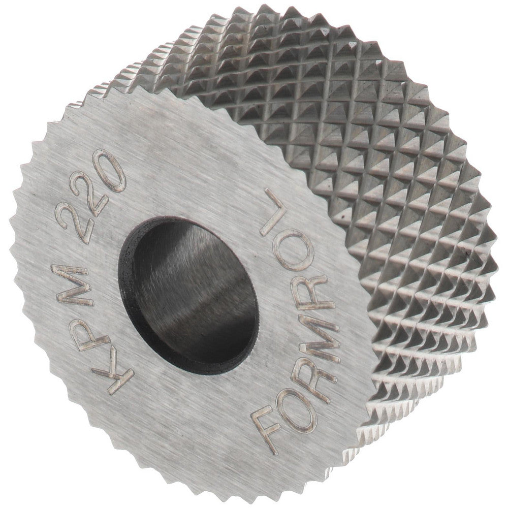 STAFFORD SPECIAL TOOLS KPM-220 Standard Knurl Wheel 3/4" Dia, 90 &deg Tooth Angle, 20 TPI, Diamond, High Speed Steel