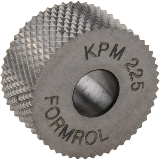 STAFFORD SPECIAL TOOLS KPM-225 Standard Knurl Wheel 3/4" Dia, 90 &deg Tooth Angle, 25 TPI, Diamond, High Speed Steel
