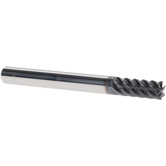 Iscar 5620997 Square End Mill 1/4" Dia, 5/8" LOC, 6 Flute, Solid Carbide