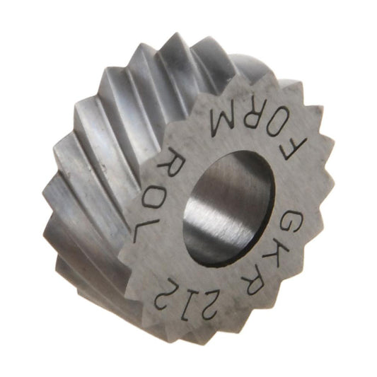 STAFFORD SPECIAL TOOLS GKR-212 Standard Knurl Wheel 5/8" Dia, 90 &deg Tooth Angle, 12 TPI, Diagonal, High Speed Steel