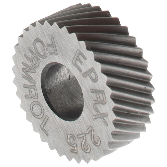 STAFFORD SPECIAL TOOLS EPRX225 Standard Knurl Wheel 1/2" Dia, 90 &deg Tooth Angle, 25 TPI, Diagonal, Cobalt