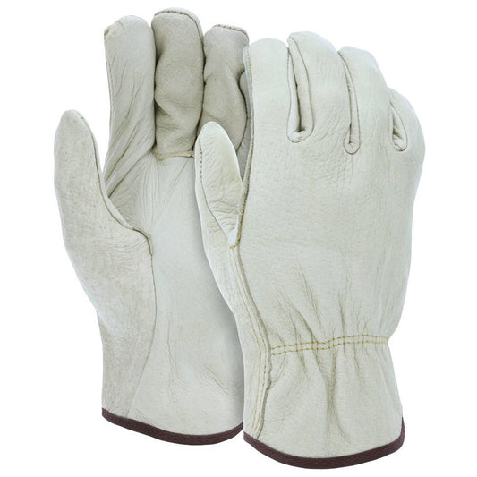 MCR Safety M3400M Work Gloves Memphis® 3400, Size Medium, Not Lined, Pigskin Leather, General Purpose