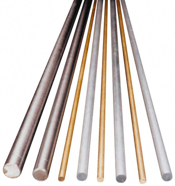 Select 8168 Brass Round Rod 0.081" Dia, 12" Long, Alloy 260