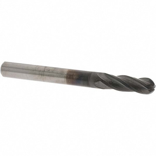 OSG 70301116 Ball End Mill 1/4" Dia, 3/4" LOC, 4 Flute, Solid Carbide
