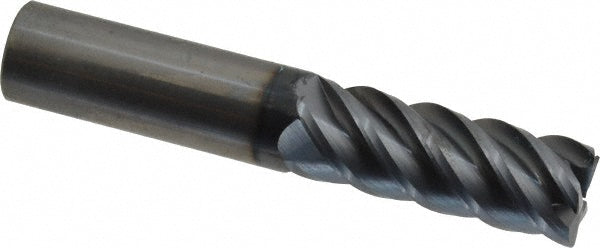 Kyocera SGS Precision Tools 32579 Corner Radius End Mill 5/8" Dia, 1-5/8" LOC, 0.03" Radius, 5 Flutes, Solid Carbide