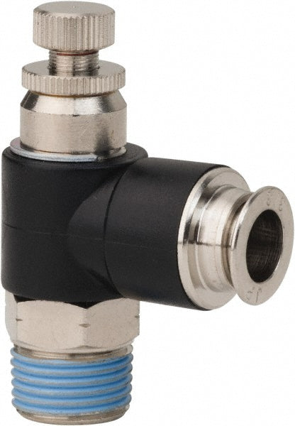 Pro-Source 4826601214PRO Air Flow Control Valve Compact Banjo, 3/8" Tube OD