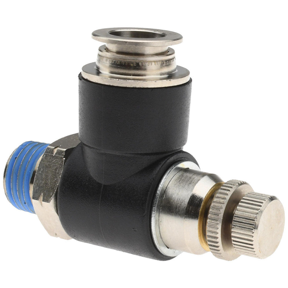 Pro-Source 4826600814PRO Air Flow Control Valve Compact Banjo, 3/8" Tube OD