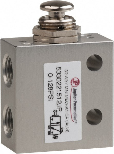 Pro-Source 5330221512PRO 3 Way & 2-Position Air Valve Palm Button & Spring Actuator