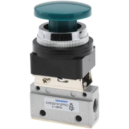 Pro-Source 4330221912PRO Manually Operated Valve Manual Mechanical, Palm Button & Spring Actuated