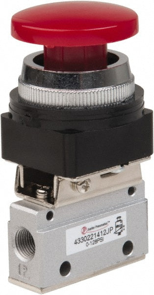 Pro-Source 4330221412PRO Manually Operated Valve Manual Mechanical, Palm Button & Spring Actuated