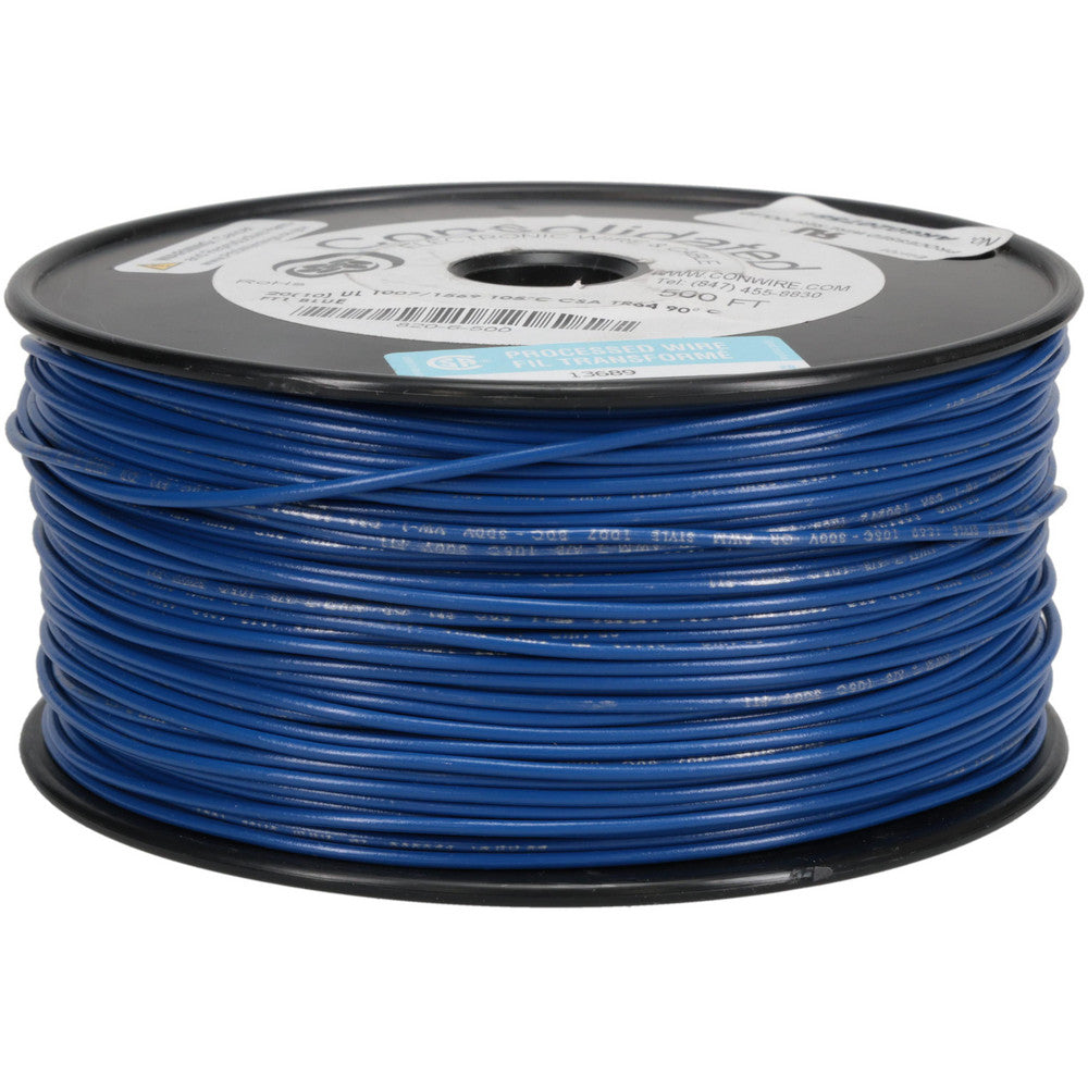 CONSOLIDATED ELECTRONIC WIRE & 820-6-500 20 AWG, 10 Strand, 500' OAL, Tinned Copper Hook Up Wire