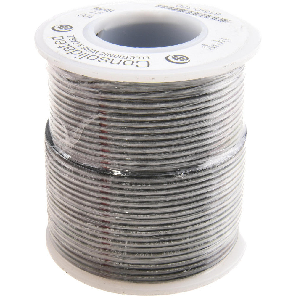 CONSOLIDATED ELECTRONIC WIRE & 818-0-100 22 AWG, 7 Strand, 100' OAL, Tinned Copper Hook Up Wire