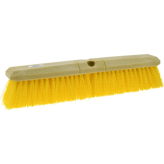 Pro-Source 78277530 Push Broom 18" Wide, Polypropylene Bristle