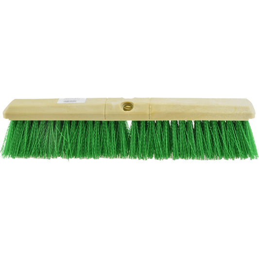 Pro-Source 78277571 Push Broom 18" Wide, Polypropylene Bristle
