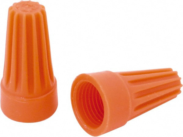 Ideal WT3-1 Standard Twist-On Wire Connector Orange, Flame-Retardant, 2 AWG