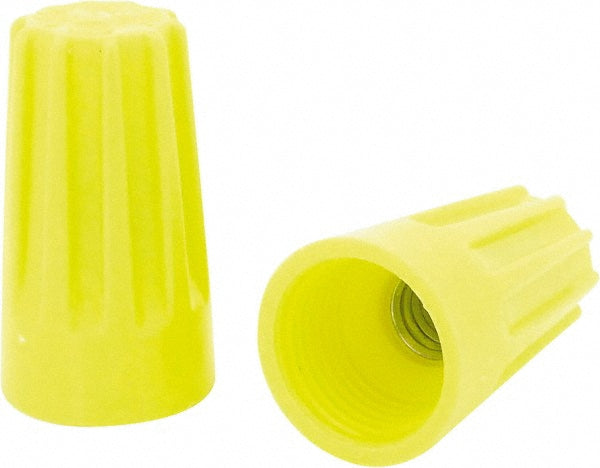 Ideal 30-074 Standard Twist-On Wire Connector Yellow, Flame-Retardant, 2 AWG