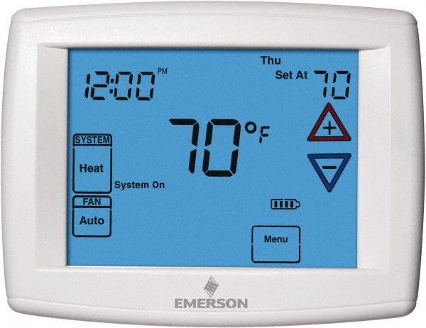 White-Rodgers 1F97-1277 45 to 99&degF, 1 Heat, 1 Cool, Programmable Touchscreen Thermostat