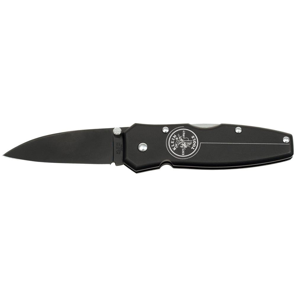 Klein Tools 44001-BLK 2-1/2" Blade, 6" OAL, Drop Point Folding Knife