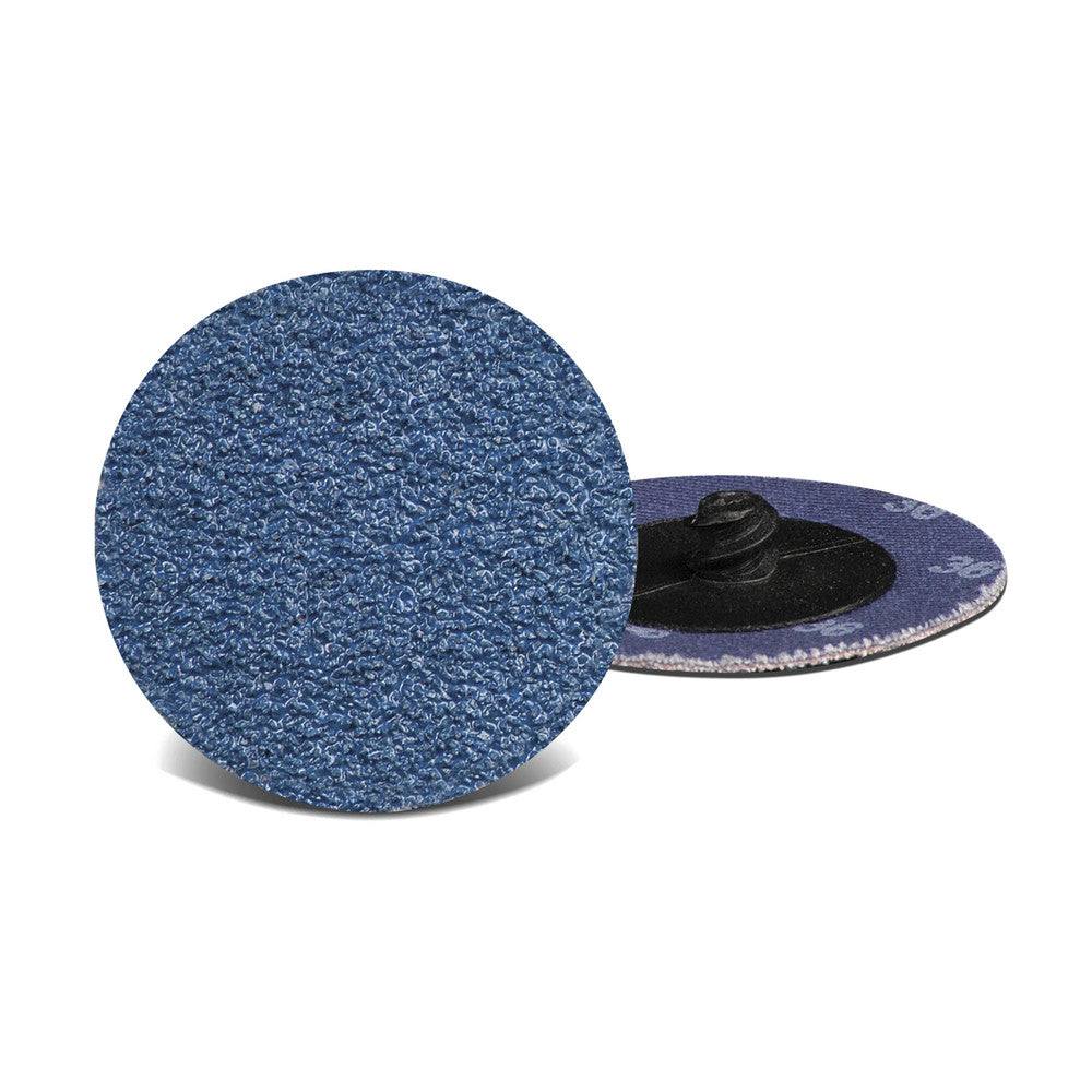 CGW Abrasives 59567 Quick-Change Disc 2" Disc Dia, 50 Grit, Zirconia Alumina, Coated