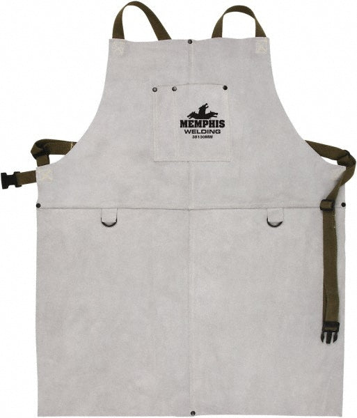 MCR Safety 38130MW Bib Apron 23 oz, Leather