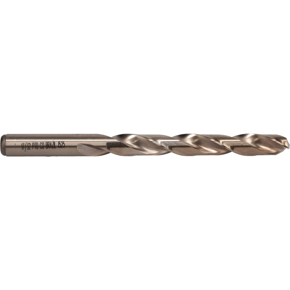 Precision Twist Drill 5998298 Jobber Length Drill Bit 17/32" (0.5313) Dia, 135 deg, Cobalt
