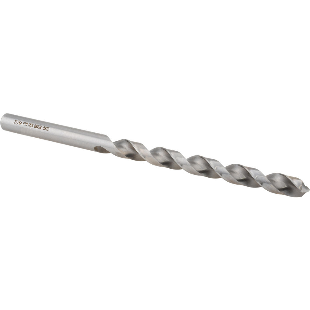 Precision Twist Drill 5999034 Taper Length Drill Bit Series R51FS, 27/64" Dia, 118 &deg Point, High Speed Steel