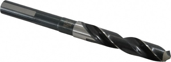 Precision Twist Drill 6000080 Reduced Shank Drill Bit 37/64'' Dia, 1/2'' Shank Dia, 118 °, High Speed Steel