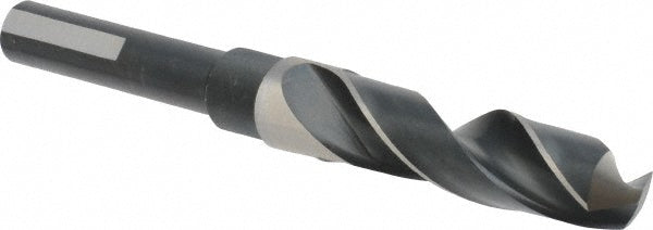 Precision Twist Drill 6000184 Reduced Shank Drill Bit 45/64'' Dia, 1/2'' Shank Dia, 118 °, High Speed Steel