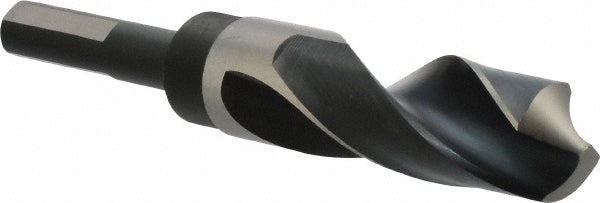 Precision Twist Drill 6000041 Reduced Shank Drill Bit 63/64'' Dia, 1/2'' Shank Dia, 118 °, High Speed Steel