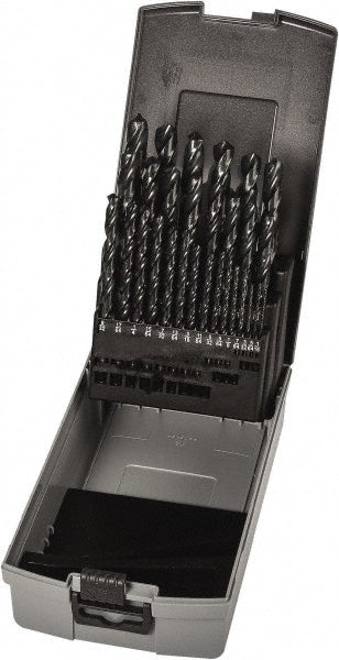 Precision Twist Drill 5995628 Drill Bit Set Jobber Length Drill Bits, 29 Pc, 118 &deg, High Speed Steel