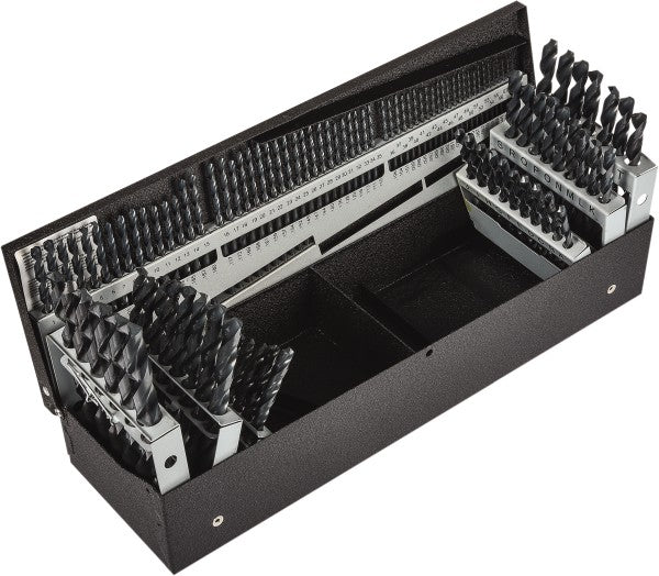 Precision Twist Drill 5995683 Drill Bit Set Jobber Length Drill Bits, 115 Pc, 0.04" Drill Bit Sizes118 &deg, High Speed Steel