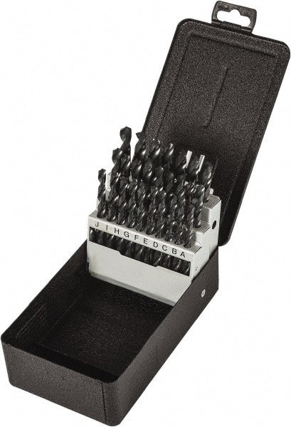 Precision Twist Drill 5995597 Drill Bit Set Jobber Length Drill Bits, 26 Pc, 118 &deg, High Speed Steel