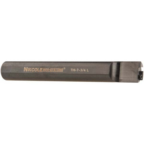 Nikcole Mini-Systems THI-3/4 LH Indexable Grooving-Cutoff Toolholder THI-3/4 LH, 1" Max Depth of Cut, Left Hand