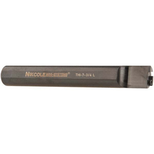 Nikcole Mini-Systems THI-3/4 LH Indexable Grooving-Cutoff Toolholder THI-3/4 LH, 1" Max Depth of Cut, Left Hand