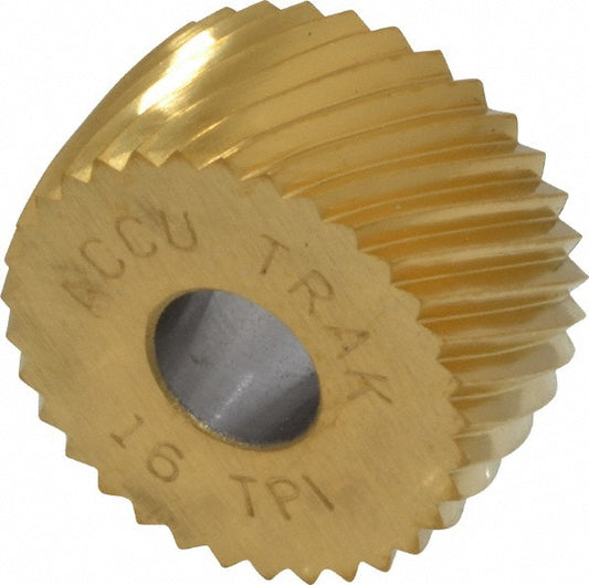 Accu-Trak Tool Corp KPRV216 Convex Knurl Wheel 3/4" Dia, 90 &deg Tooth Angle, 16 TPI, Diagonal, Cobalt