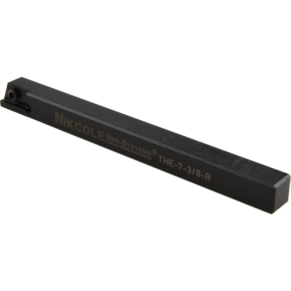 Nikcole Mini-Systems THE-7-3/8RH.375 Indexable Grooving-Cutoff Toolholder THE-7-3/8 RH .375SQ, Right Hand