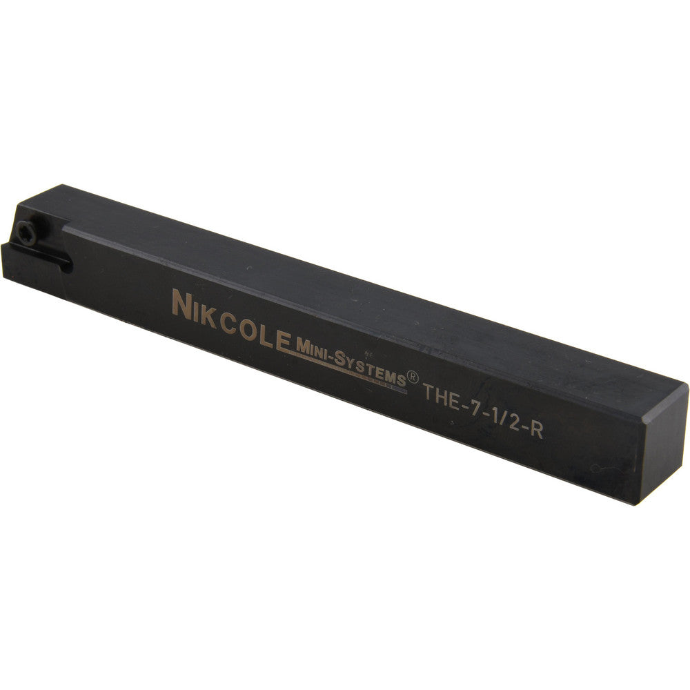 Nikcole Mini-Systems THE-7-1/2RH.500 Indexable Grooving-Cutoff Toolholder THE-7-1/2 RH .500SQ, Right Hand