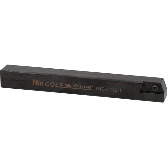 Nikcole Mini-Systems THE-7-1/2LH.500 Indexable Grooving-Cutoff Toolholder THE-7-1/2 LH .500SQ, Left Hand
