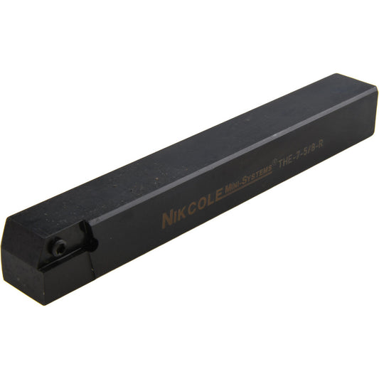 Nikcole Mini-Systems THE-7-5/8RH.625 Indexable Grooving-Cutoff Toolholder THE-7-5/8 RH .625SQ, Right Hand
